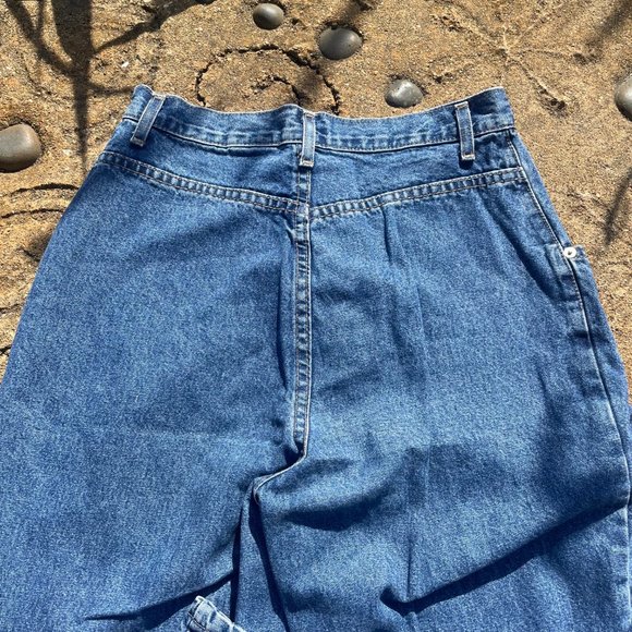 1970s Vintage French Dressing High Rise Denim Blue Jeans - Picture 2 of 5